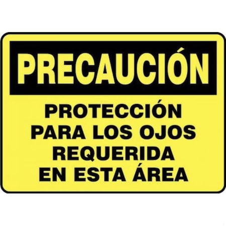 Accuform OSHA CAUTION Safety Sign EYE SHMPPE624VS SHMPPE624VS